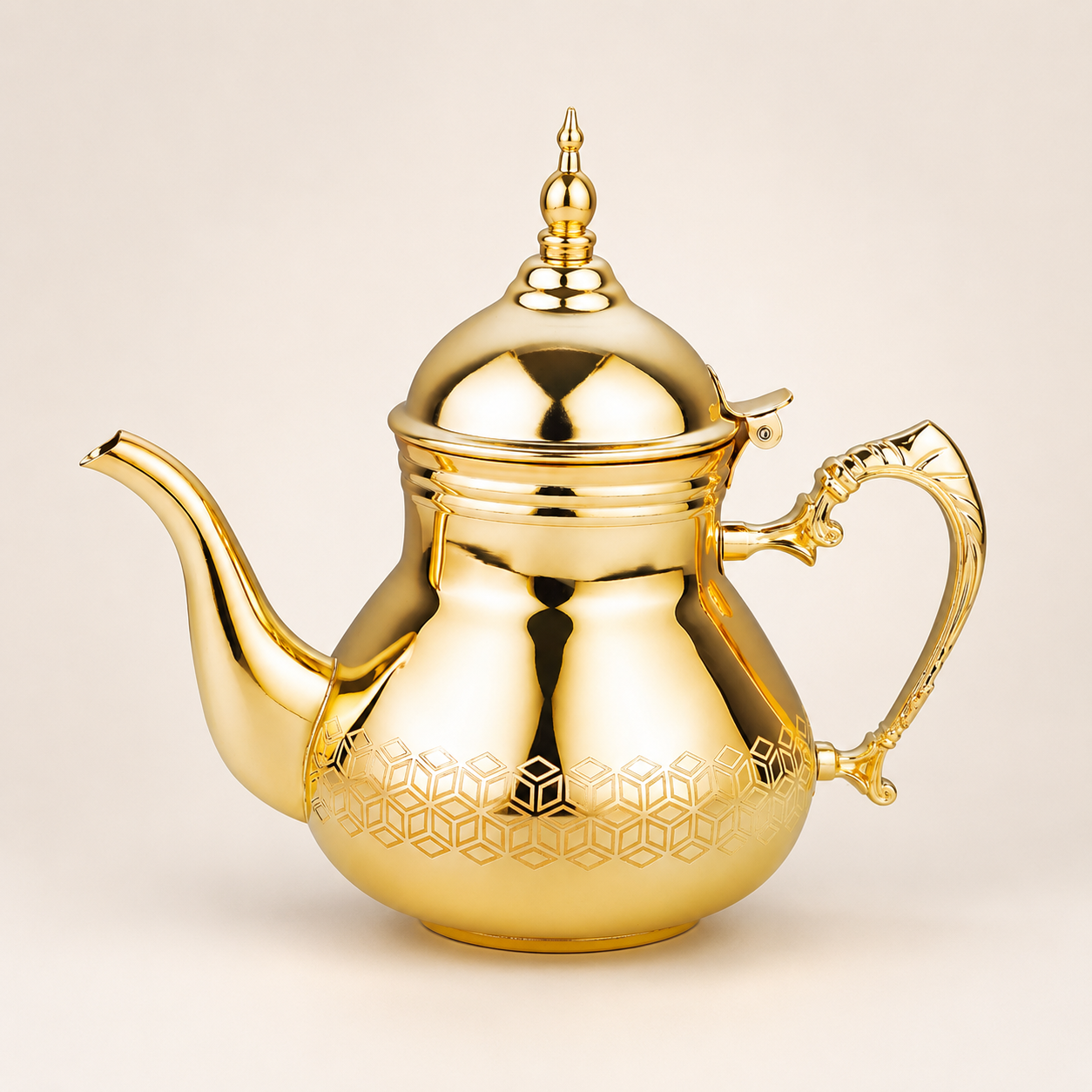 Théière dorée 0,8L induction et tous feux